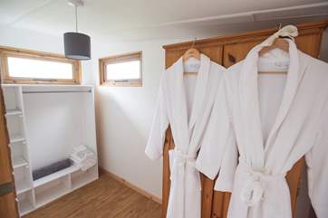And off the bedroom is a dressing-room.