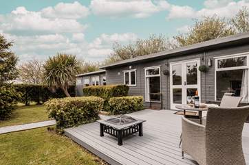 Cuddle Cabin is set at the end of a tree-lined pathway within the owners' smallholding - a perfect romantic retreat.