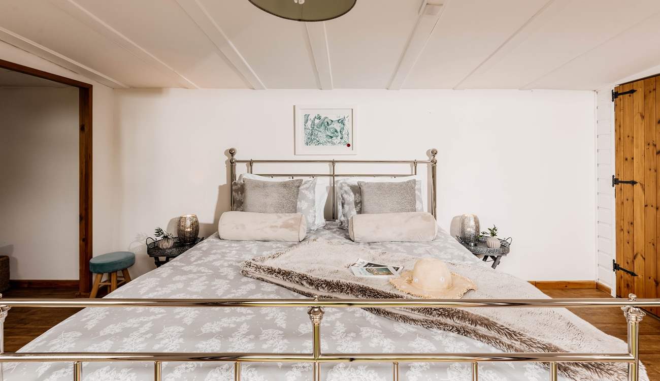 The dreamy super-king double bedroom.
