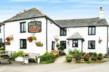 The village pub is renowned.