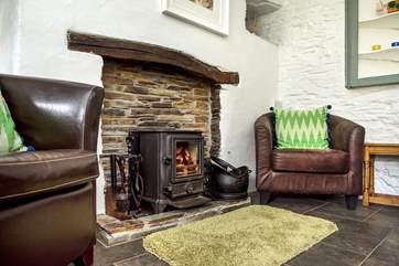 The toasty wood-burner makes this a delightful retreat whatever the weather.