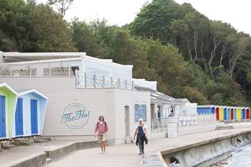 Head down to the seafront and dine in The Hut, with spectacular sea views and tasty food.