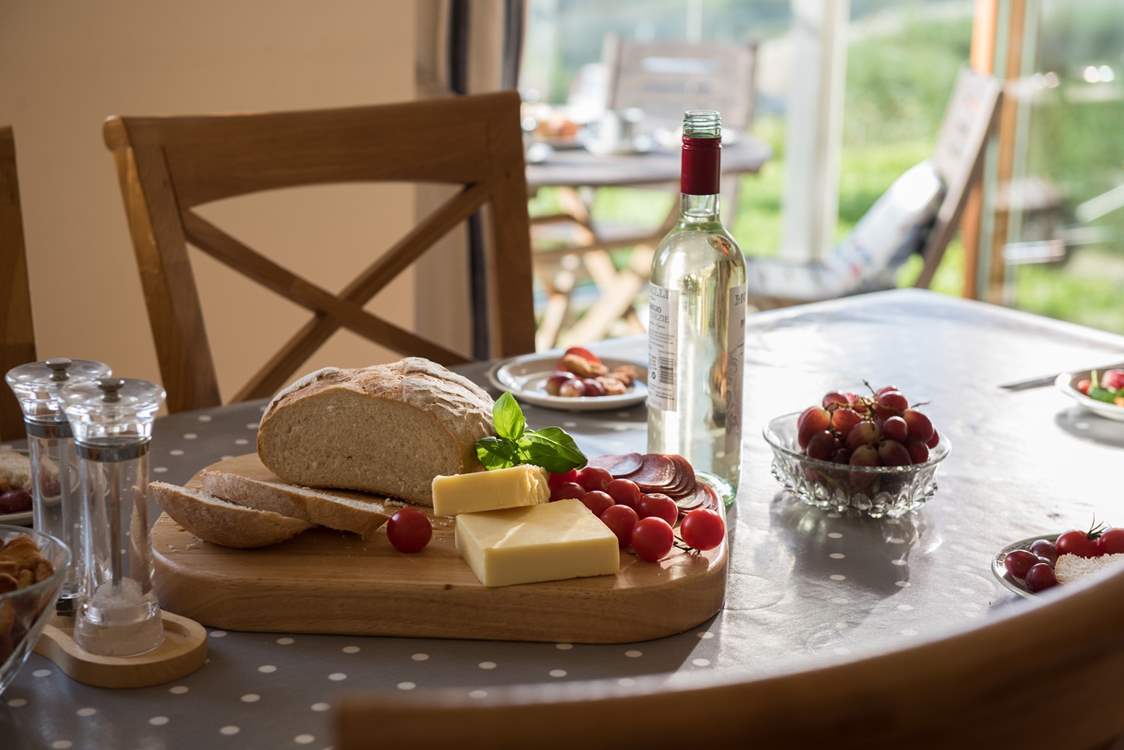 You can even enjoy the view from the dining table.