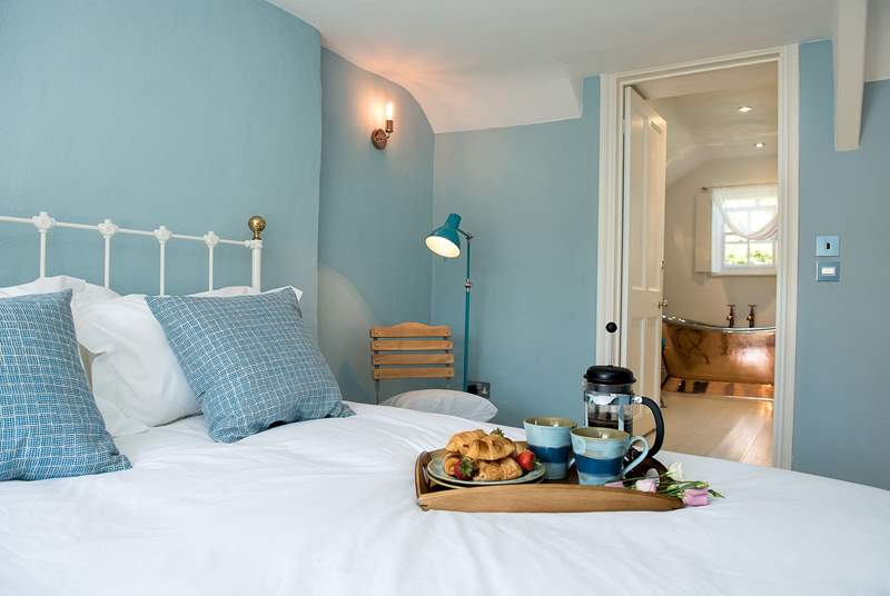 Bedroom 1 has a king-size double bed and the most fabulous en suite bathroom.