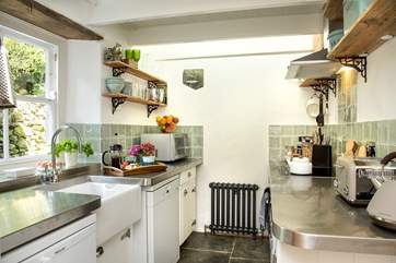 The delightful cottage kitchen...