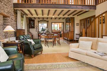 The main sitting-room is a fabulous room, offering plenty of space for all.