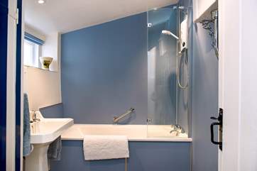 The cottage bathroom is situated on the ground floor.