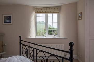 Spectacular views of the Jurassic Coast from the master bedroom.