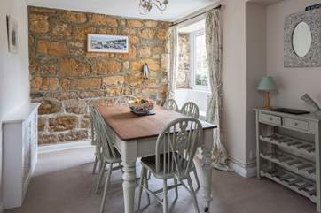 The dining-room is ideal for relaxing holiday meals.