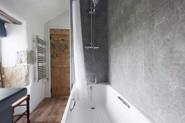 The bathroom.