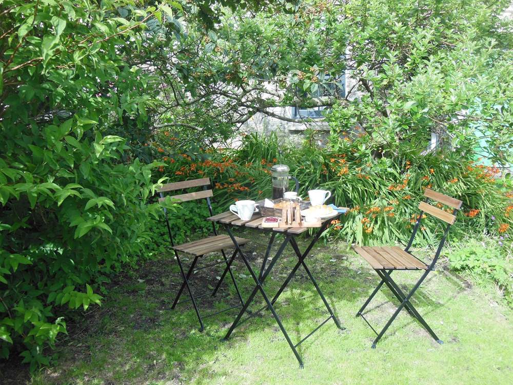 A perfect spot for a peaceful morning coffee.