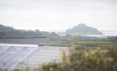 The view from the sitting-area at the end of the private garden to St Michael's Mount. - Thumbnail Image