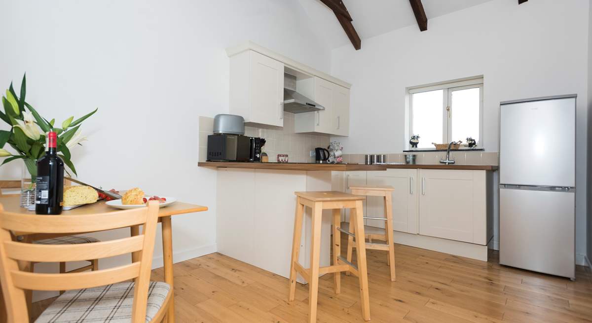 The kitchen/dining-room.