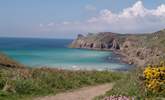 Nanjizal Cove, close to Porthcurno. - Thumbnail Image