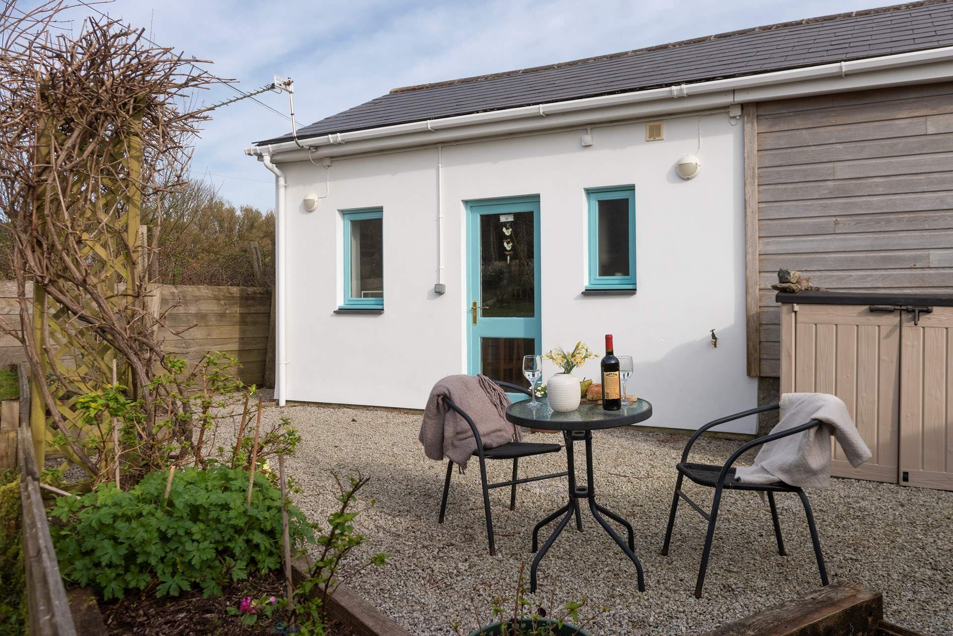 A private courtyard for you to enjoy along with your canine companion.