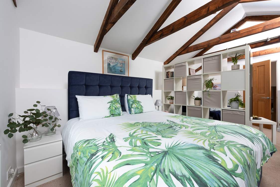 Step up into the open plan living and bedroom area with a luxurious super-king-bed which can be twins if you prefer.