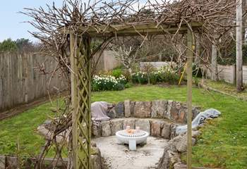 A private garden for you and your canine companion, there is also an adjoining field next to the cottage to take a walk in the morning.