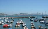 This is the harbour at Lyme Regis - there is a lovely sandy beach here too. - Thumbnail Image