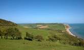 This is the view from the top of Golden Cap - Dorset's iconic landmark an easy drive across the east Devon border. - Thumbnail Image