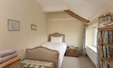 This lovely single bedroom looks out to the front of the farmhouse. The family bathroom is across the corridor. - Thumbnail Image