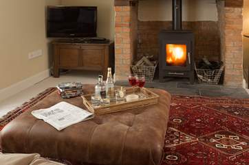 End the day in the fabulous sitting-room. There is a cupboard full of games and DVDs for you to enjoy.