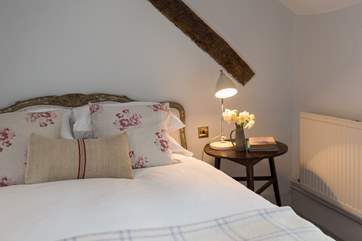 All the beds have lovely crisp bed linens.
