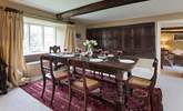 This dining-room still has its historic wooden panelling. - Thumbnail Image