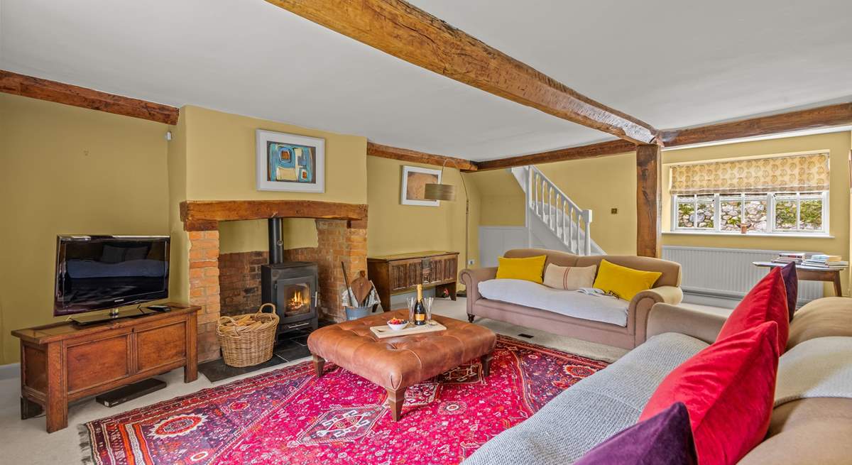 End the day in the fabulous sitting-room. There is a cupboard full of games and DVDs for you to enjoy.