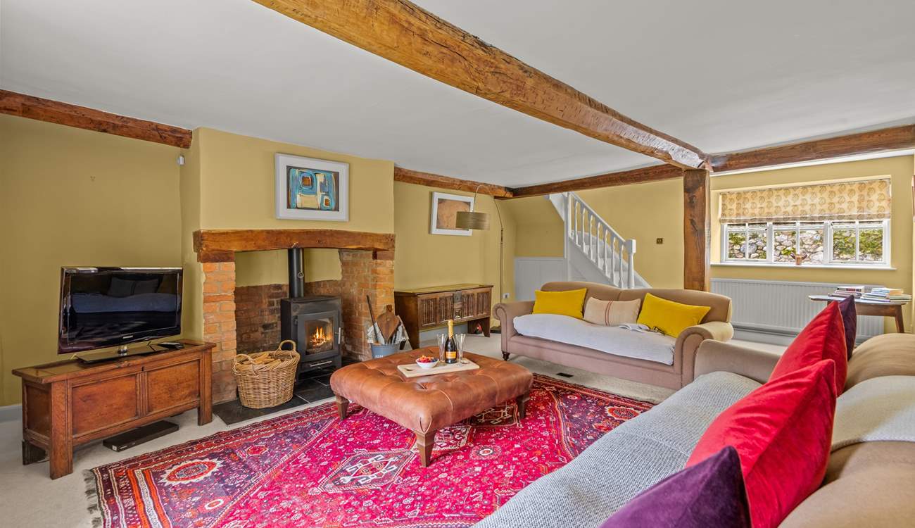 End the day in the fabulous sitting-room. There is a cupboard full of games and DVDs for you to enjoy.