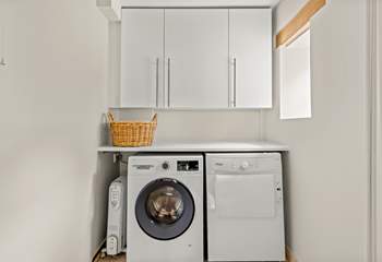 There's a handy utility room.