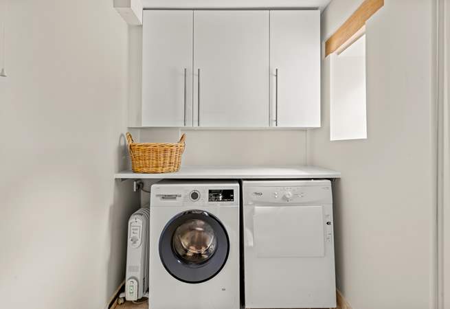 There's a handy utility room.