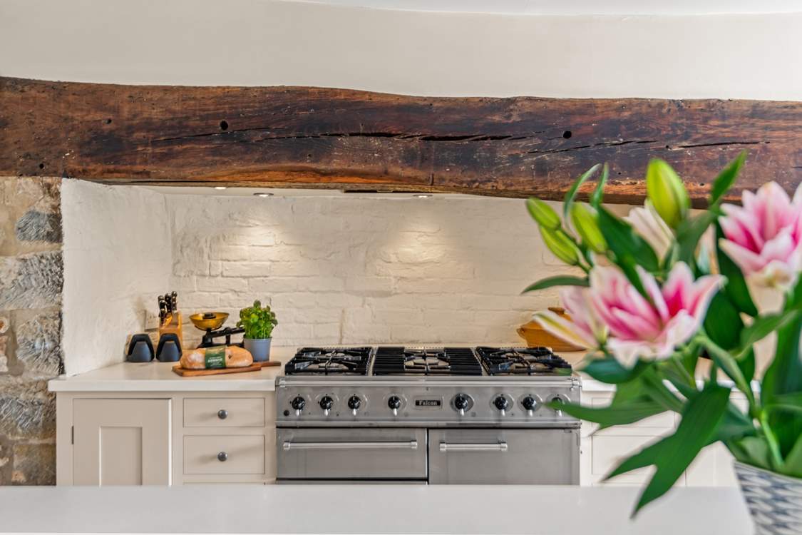 There is a superb range cooker in the original inglenook fireplace.