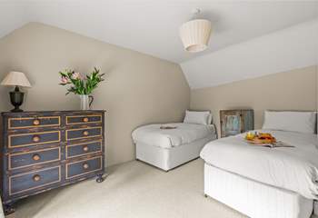 This is the twin bedroom on the first floor.