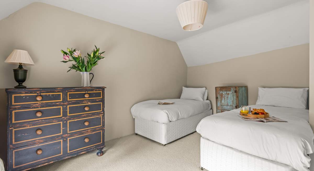 This is the twin bedroom on the first floor.