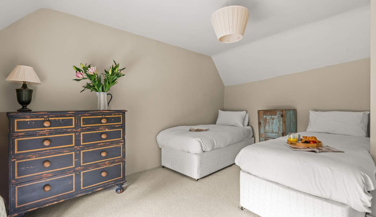 This is the twin bedroom on the first floor.