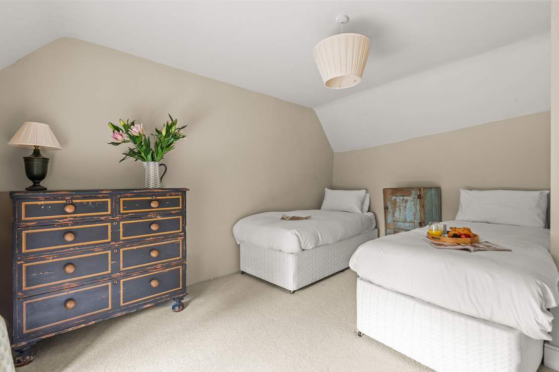 This is the twin bedroom on the first floor.