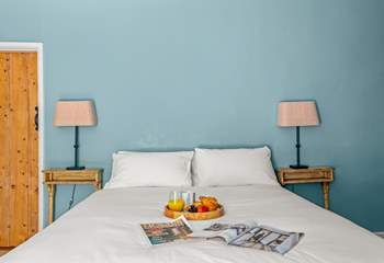 The door to the left leads to a little landing and stairs to the shower-room and the lower ground floor bedroom. There's a door to the right (just out of shot) which leads to the landing with the family bathroom.