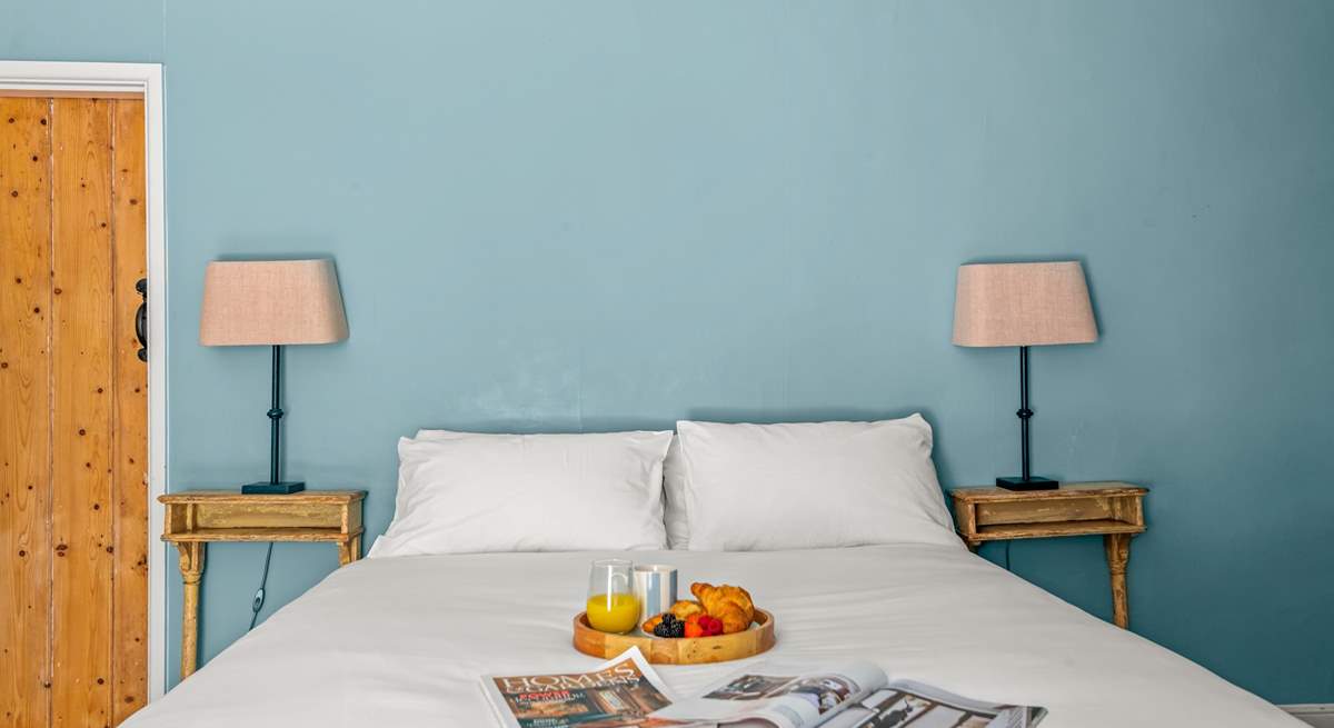 The door to the left leads to a little landing and stairs to the shower-room and the lower ground floor bedroom. There's a door to the right (just out of shot) which leads to the landing with the family bathroom.