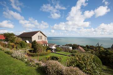 The tiered gardens also make the most of the gorgeous scenery.