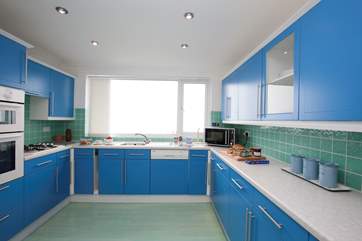 You can't be blue with the view out of the kitchen window.