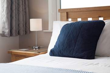 Rest your head on a soft pillow and drift off to sleep.