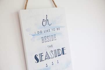 Oh I do like to be beside the seaside!