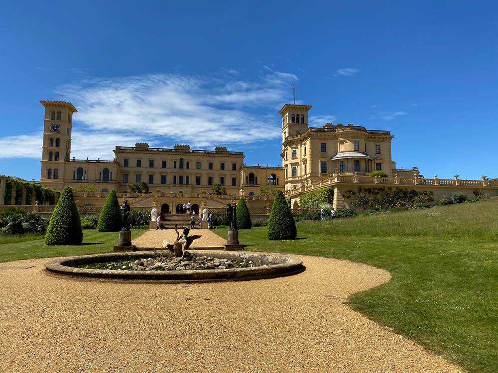 Osbourne House in East Cowes. Queen Victoria's  favourite home.