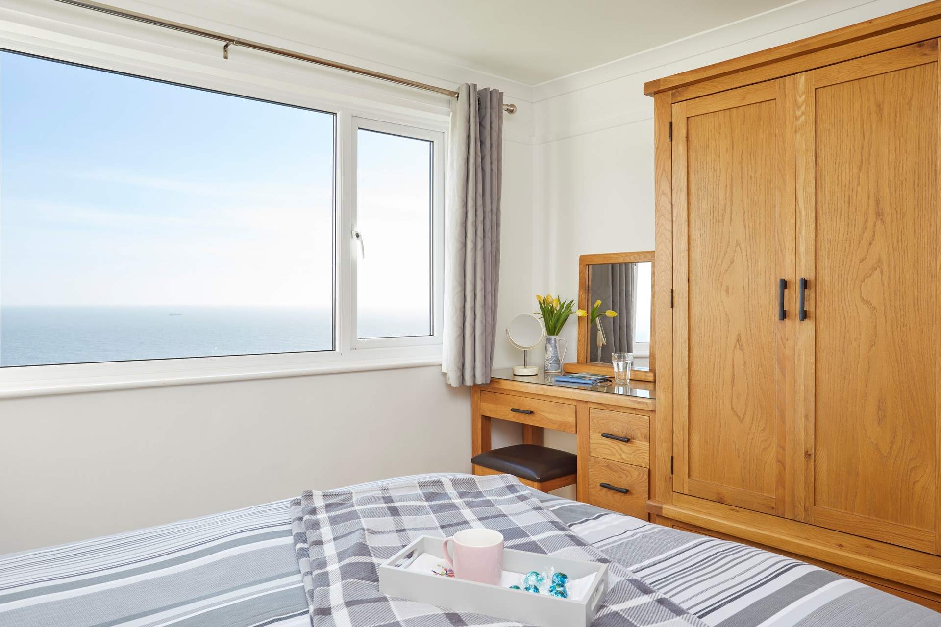 Plenty of room in the wardrobe for your holiday clothes.