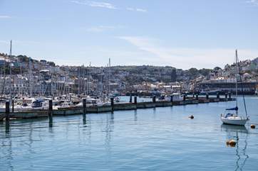 The stunning Brixham marina.