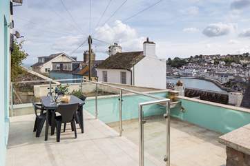 Dining al fresco in this lovely spot is perfect for watching the world pass by.
