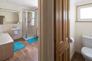 Separate WC for extra convenience.