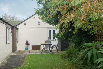 Situated to the rear of the garden behind the owners' property means you are set well back from the road.