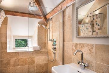 The stylish en suite shower-room to bedroom 1.