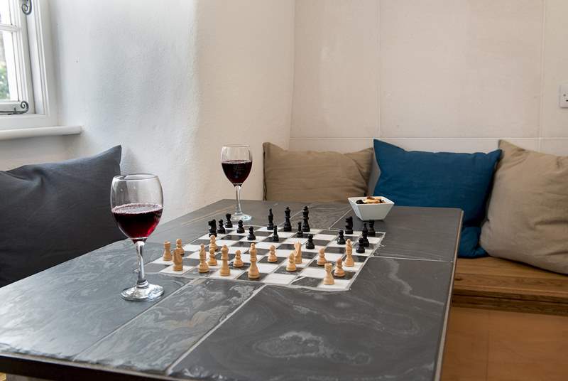 After meals you can enjoy the odd game of chess or checkers.